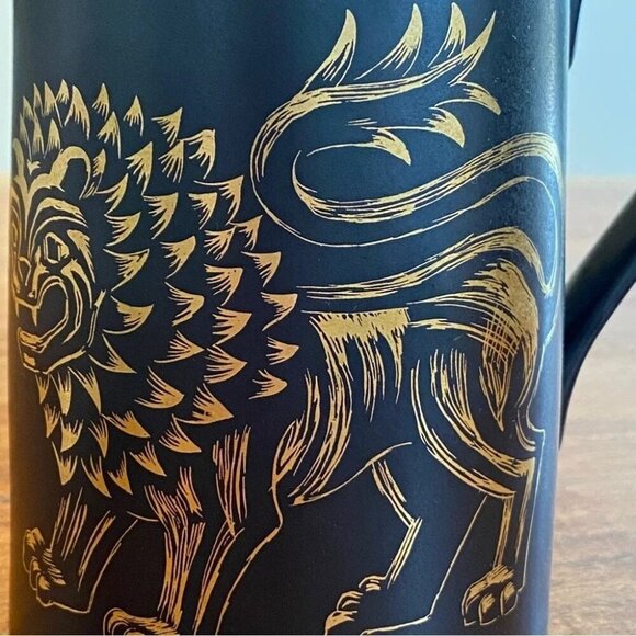 Vintage Portmeirion Golden Lion Zodiac Lg Pottery Mug Made in 🏴󠁧󠁢󠁥󠁮󠁧󠁿20oz - Picture 4 of 16